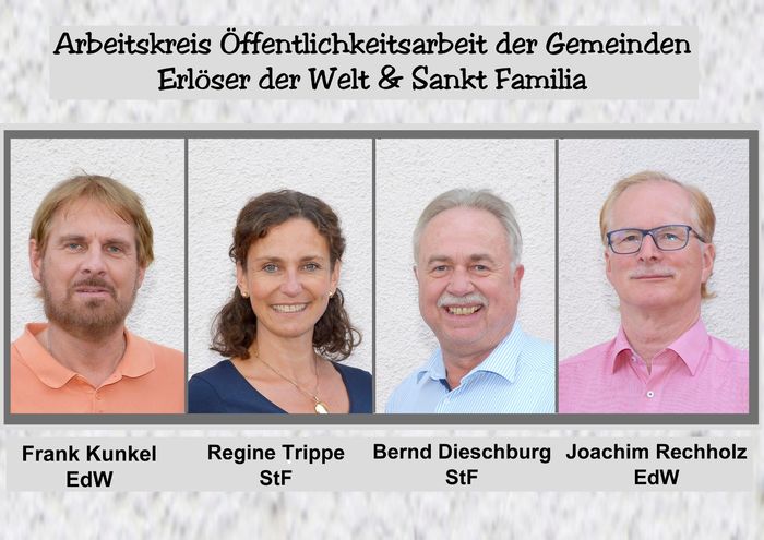 Wir freuen uns, dass Sie sich für unsere Gemeinde und unsere Arbeit interessieren. Wir - das sind: 